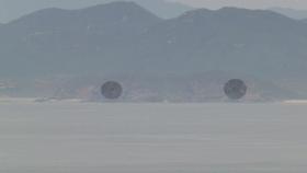 긴장 감도는 연평도...바다 건너 보이는 북한 개머리 지역
