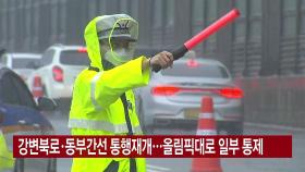 [YTN 실시간뉴스] 강변북로·동부간선 통행재개...올림픽대로 일부 통제