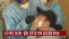 [YTN 실시간뉴스] 신규 확진 382명...철원·진주 등 연쇄·집단감염 초비상