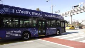 세종시 BRT노선에서 '자율협력주행' 대형버스 시연