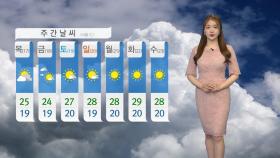 [날씨] 중부 비 그쳐, 남부 내일까지...내일 서울 29℃