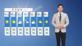 [날씨] 내일도 오늘 만큼 더워...제주 남해·서해 태풍 영향