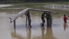 방글라 로힝야 난민촌 지역 연일 폭우...