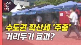 [뉴있저] 수도권, 6일 만에 700명대로 확산세 '주춤'...'거리 두기' 효과?