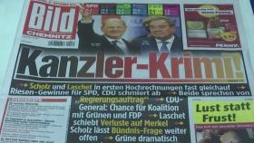 독일 총선 사민당 초박빙 선두...16년만에 정권교체 '청신호'