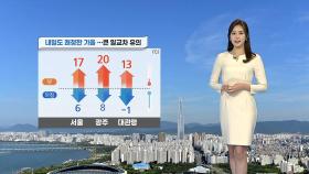 [날씨] 내일도 쾌청한 가을...큰 일교차 유의