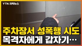 [자막뉴스] 아파트 주차장에서 성폭행 시도한 남성, 목격자 보자 갑자기...