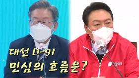 [뉴스앤이슈] 대선 D-91, 민심의 흐름은?