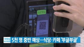 [YTN 실시간뉴스] 5천 명 중반 예상...식당·카페 '부글부글'