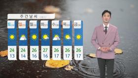 [날씨] 내일 중서부 한때 비...낮 동안 선선