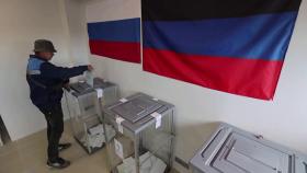 러시아 점령지 병합 투표 압도적 가결