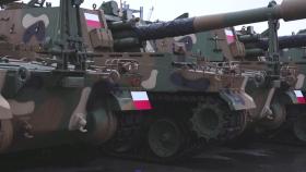 우리나라 명품 무기 K2전차·K9 자주포 첫 수출 물량 폴란드 도착