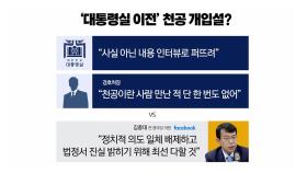 [뉴스라이더] 대통령실, '천공 관여설' 고발...한동훈, '술자리 의혹' 10억 손배소