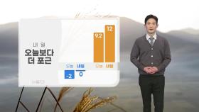 [날씨] 내일 오늘보다 더 포근...서울 낮 12도