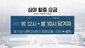 내일 새벽부터 서울 택시 기본요금 3,800원→4,800원