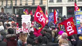 프랑스 연금개혁 반대 7차 시위...파리에 쓰레기 쌓여