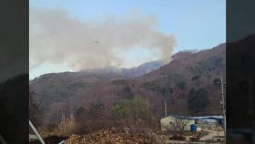 화천 군부대 사격장 산불 재발화...헬기 5대 투입 진화 중