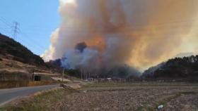 충남 홍성 산불...'산불 3단계' 격상해 진화 총력전