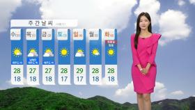 [날씨] 내륙 낮 더위, 서울 29℃...남해안·제주 비, 내륙 소나기
