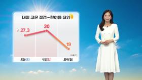내일 고온 절정...한여름 더위, 서울 30℃