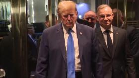 트럼프, 폴란드 대통령과 회동...우크라전·중동현안 논의