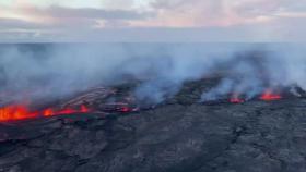 하와이 킬라우에아 화산 분화...같은 지점 분출은 50년만