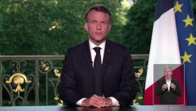 마크롱 프랑스 대통령, 유럽의회 선거 참패에 조기 총선