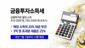 금투세가 뭐길래...여야 공방 