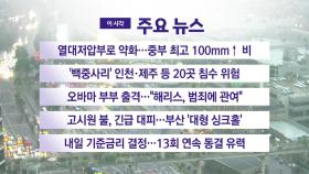 [YTN 실시간뉴스] 열대저압부로 약화...중부 최고 100mm↑ 비