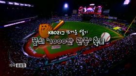 [영상] 프로야구 꿈의 '1000만 관중' 축포