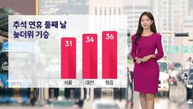 [날씨] 오늘 늦더위 속 소나기...동해안·제주도 강한 비