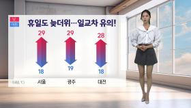 [날씨] 내일 큰 일교차 유의... 오전까지 제주 산간 5~20mm 비