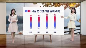 [날씨] 내일 선선한 가을 날씨 계속...초미세먼지 주의
