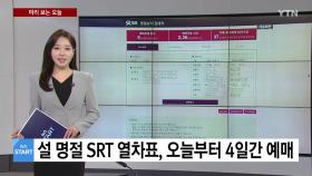 [미리보는 오늘] SRT, 설 명절 승차권 위약금 강화...13일~16일 승차권 예매