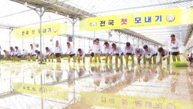 [경기] 이천, 전국 첫 모내기...6월 수확 예상