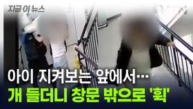창밖으로 반려견 집어 던진 부부...아이는 다급히 뛰어갔다 [지금이뉴스]