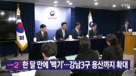 [YTN 실시간뉴스] 한 달 만에 '백기'...강남3구 용산까지 확대