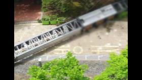 아파트 단지서 사다리차 전도...성산대교 차량 화재