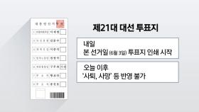 내일부터 대선일 투표용지 인쇄...이후 '사퇴' 반영 안 돼