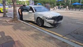 경기 안산 고잔동에서 승용차가 오토바이 충돌...1명 이송