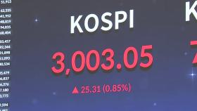 코스피 장중 3,000선 '터치'...3년 5개월여만