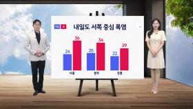 [날씨] 내일도 서쪽 중심 폭염...동해안은 30도 밑돌아