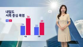 [날씨] 내일도 서쪽 중심 폭염...강한 자외선 주의