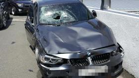 김해공항 BMW 사고 목격자 말 들어보니…가해자 광란의 무개념 질주