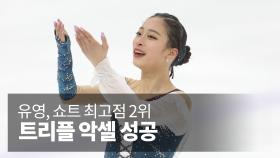 유영, 쇼트 최고점 2위…트리플 악셀 성공