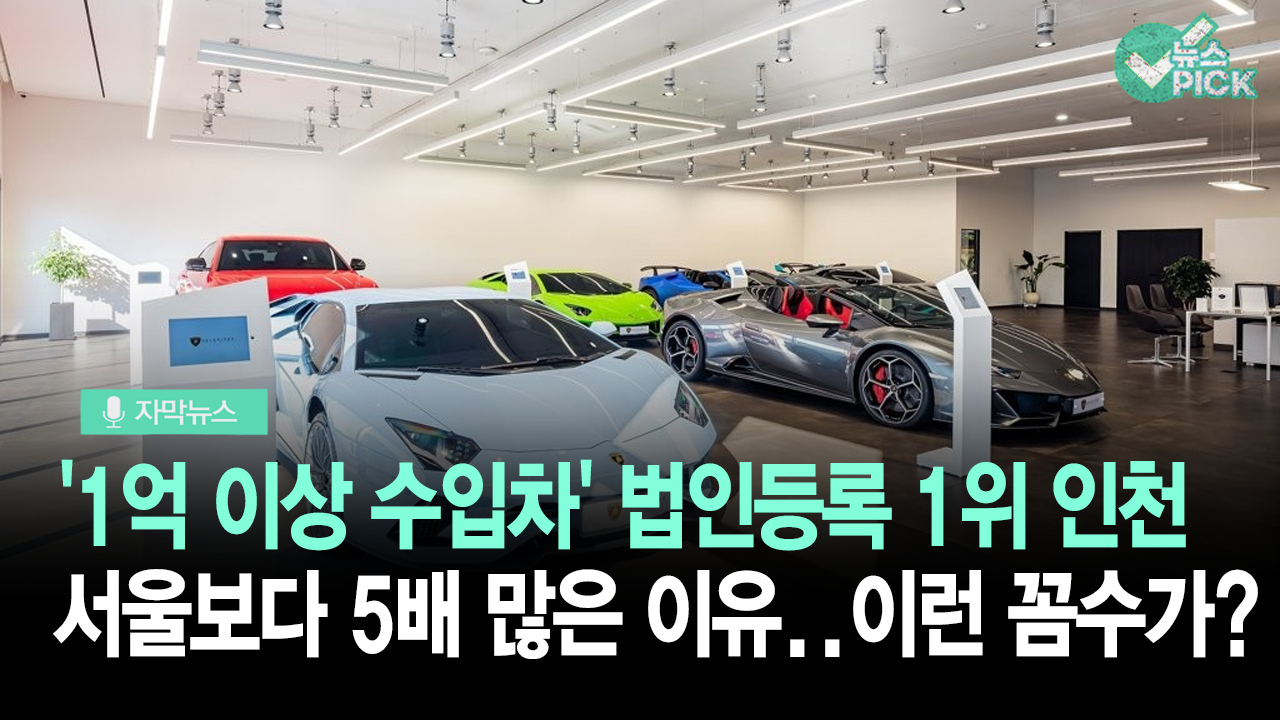 [자막뉴스] 1억이상 수입차 법인은 인천, 개인은 경기…왜? | ZUM TV