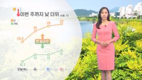 [04/25] 당분간 낮 동안 더워…큰 일교차는 주의 (권하경 기상캐스터)