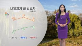 [10/25] 주말 큰 일교차 주의…제주, 남부 비 (권하경 기상캐스터)