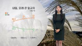 [10/29] 내일 맑은 하늘 회복…모레까지 큰 일교차 유의 (전하린 기상캐스터)