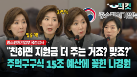 [현장영상] ＂친하면 지원금 더 주는 거죠? 맞죠?＂... 주먹구구식 15조 예산에 꽂힌 나경원